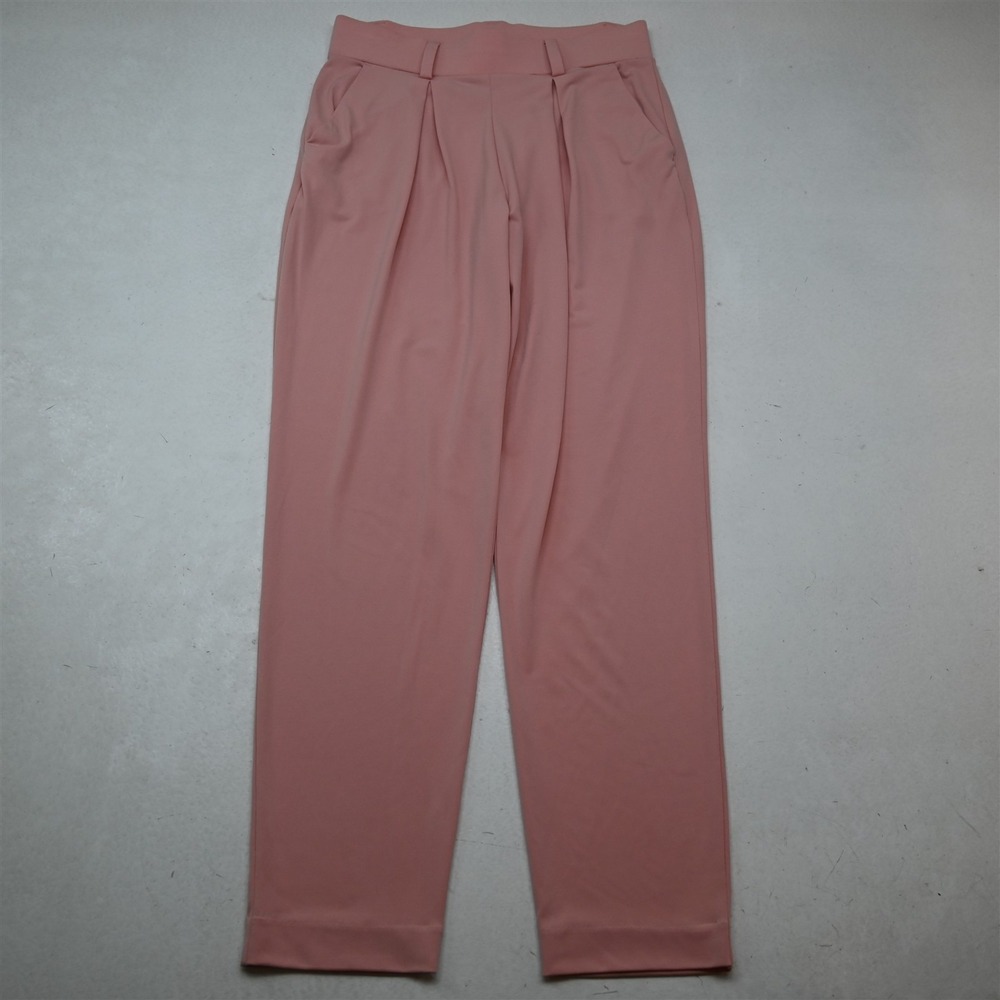Express XS Pink Pull On Pleated Tapered Ankle Womens Pants